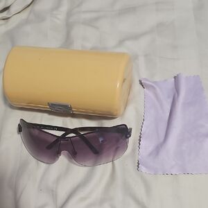 Vintage Jimmy Choo Designer Brand Sunglasses with Case and Cleaning Cloth
